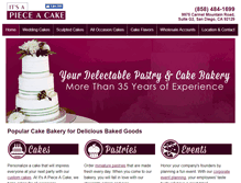 Tablet Screenshot of itsapieceacake.com